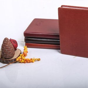 سررسید یک هشتم نیم وزیری چرم دو رنگ
